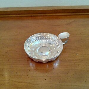 Vintage French Silver Plate Wine Taster Sommelier Cup Tastevin